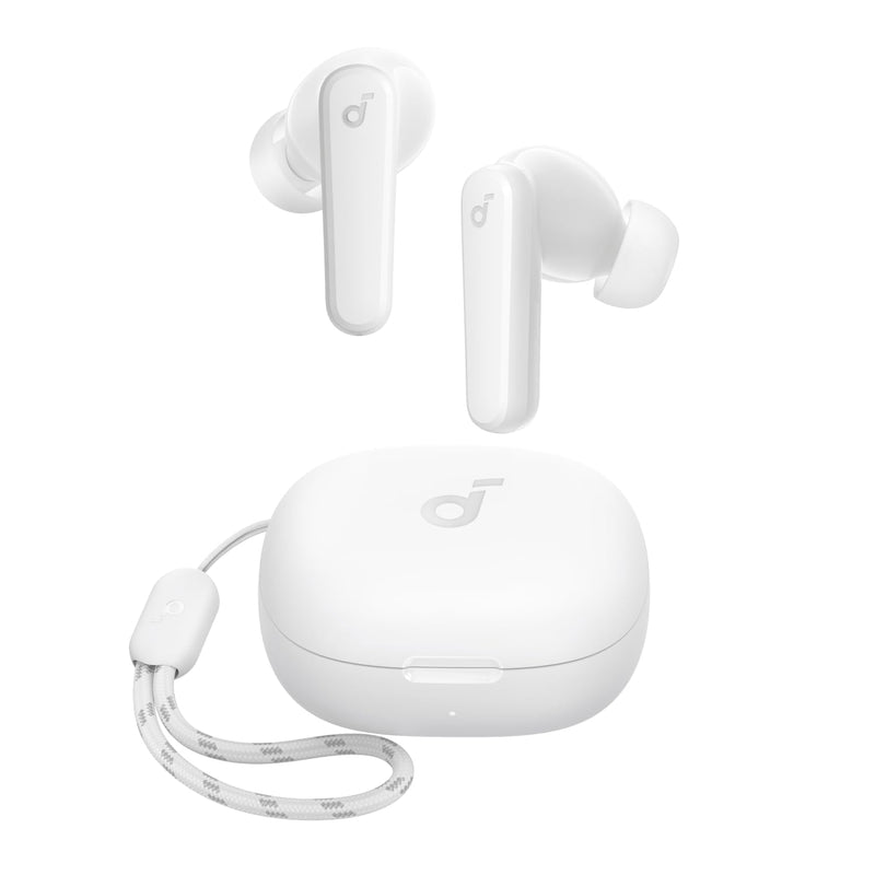 soundcore by Anker P20i Wireless Bluetooth Headphones In-Ear, 10 mm Driver, Bluetooth 5.3, Adjustable EQ, 30 Hours Playtime, IPX5 Waterproof, 2 Micros with AI, Single Use (Black)
