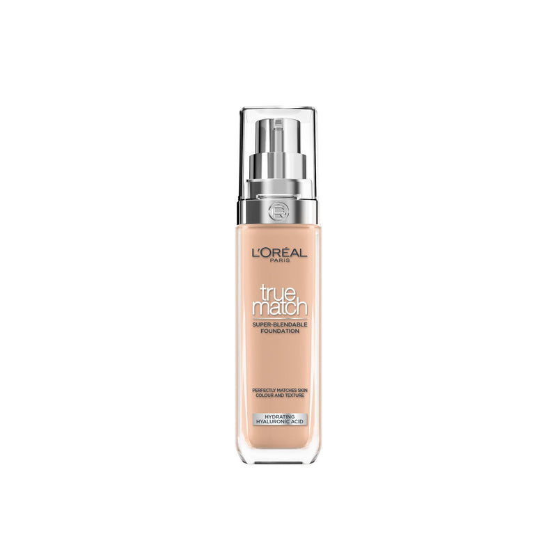 L'Oréal Paris Make up, liquid foundation with hyaluronic and aloe vera, true match make-up, 3.N neutral light medium