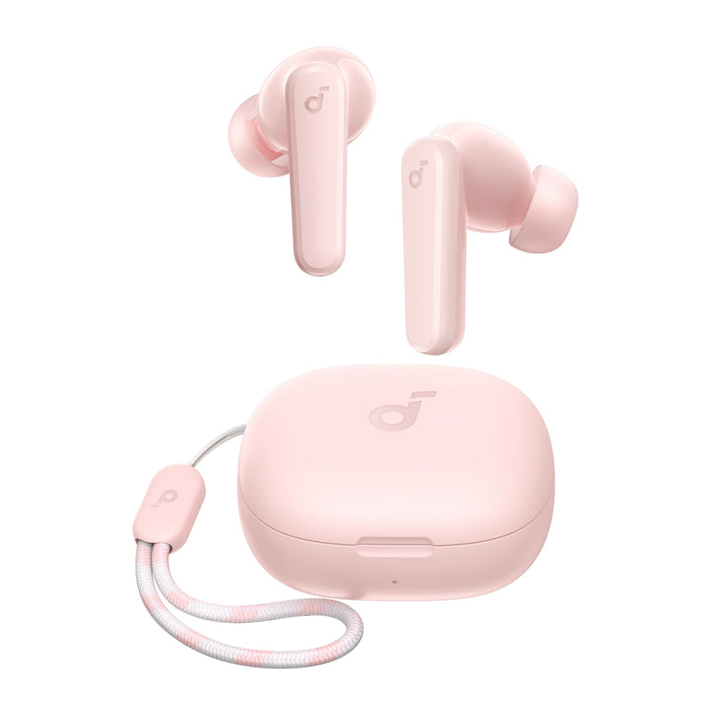 soundcore by Anker P20i Wireless Bluetooth Headphones In-Ear, 10 mm Driver, Bluetooth 5.3, Adjustable EQ, 30 Hours Playtime, IPX5 Waterproof, 2 Micros with AI, Single Use (Black)