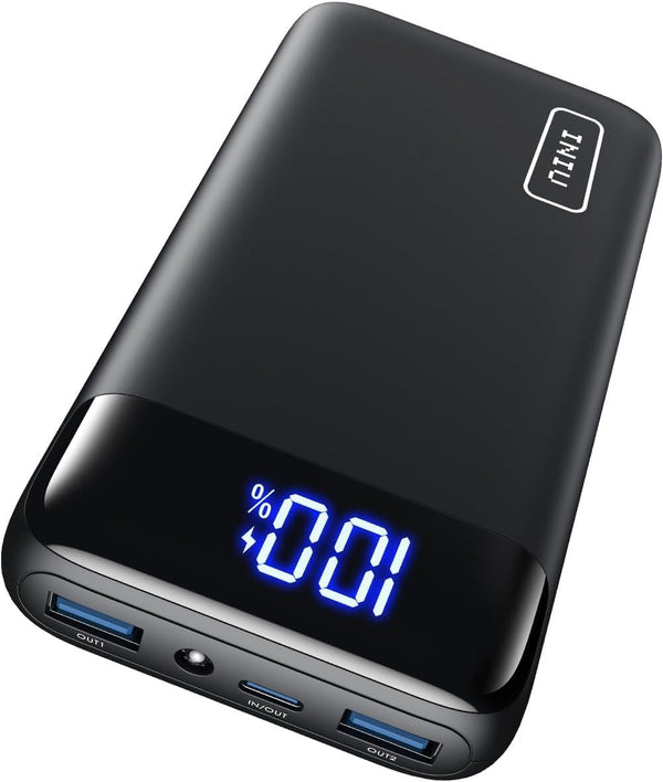 INIU Power Bank, 20,000 mAh, Fast Charging, USB-C Input & Output, 22.5 W External Mobile Phone Batteries, PD 3.0 QC 4.0, Small, Strong, for iPhone 15/14/13/12 Pro, Samsung Galaxy S23, etc.