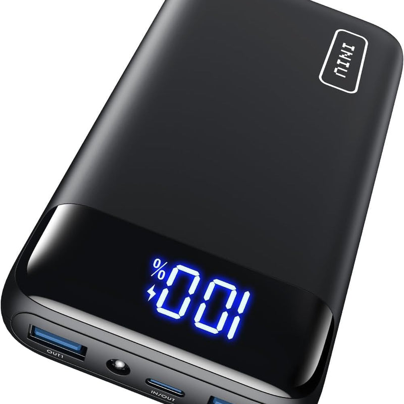 INIU Power Bank, 20,000 mAh, Fast Charging, USB-C Input & Output, 22.5 W External Mobile Phone Batteries, PD 3.0 QC 4.0, Small, Strong, for iPhone 15/14/13/12 Pro, Samsung Galaxy S23, etc.