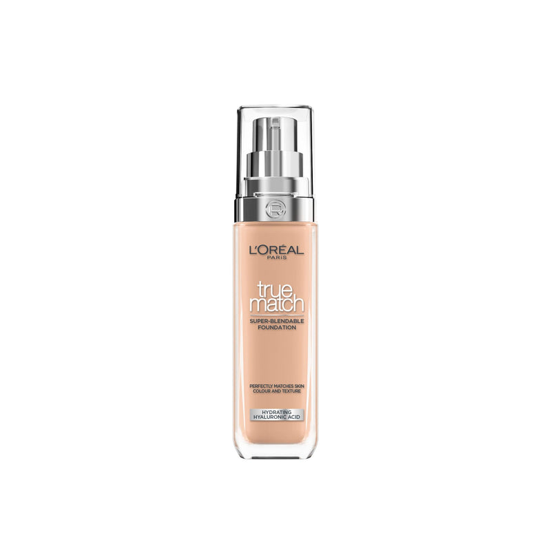 L'Oréal Paris Make up, liquid foundation with hyaluronic and aloe vera, true match make-up, 3.N neutral light medium