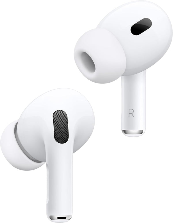 Apple AirPods Pro 2 Wireless In-Ear Headphones, Bluetooth Headphones, Active Noise Cancellation, Hearing Aid Function, Transparency Mode, Personalised 3D Audio, Hi-Fi Sound, H2 Chip, Charging via
