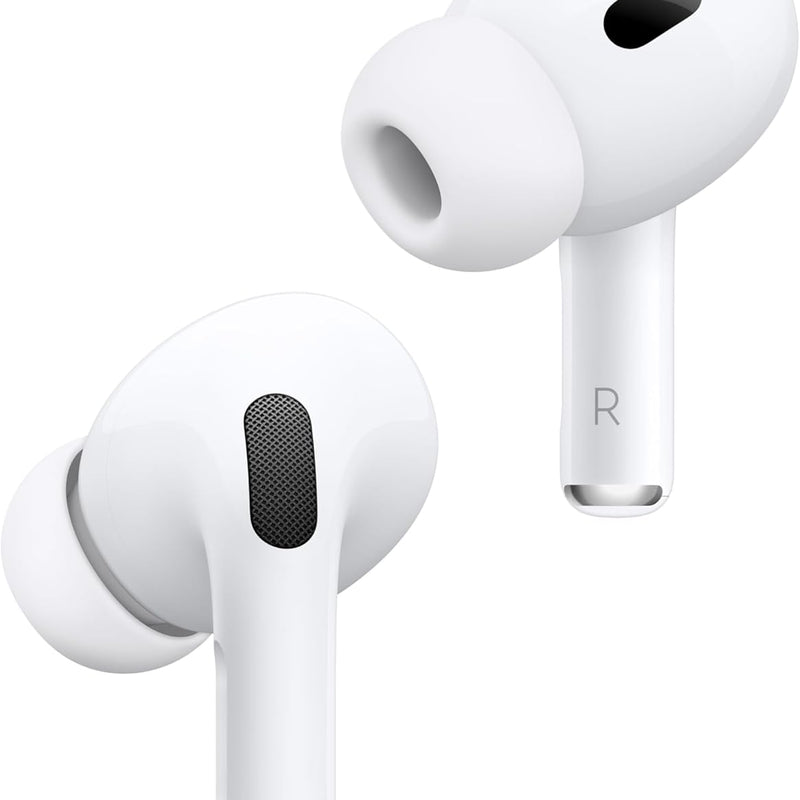 Apple AirPods Pro 2 Wireless In-Ear Headphones, Bluetooth Headphones, Active Noise Cancellation, Hearing Aid Function, Transparency Mode, Personalised 3D Audio, Hi-Fi Sound, H2 Chip, Charging via