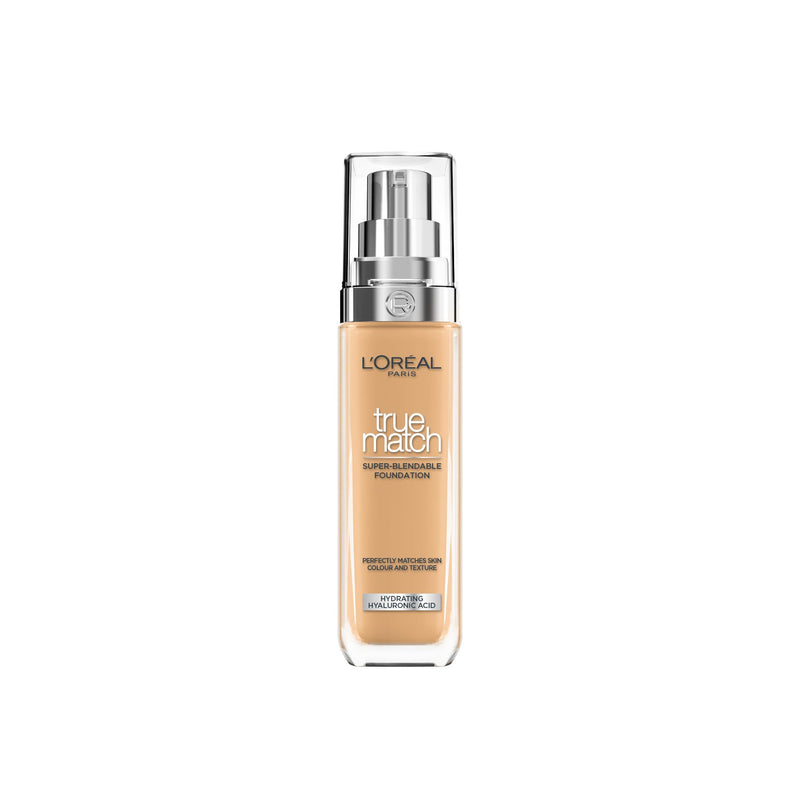 L'Oréal Paris Make up, liquid foundation with hyaluronic and aloe vera, true match make-up, 3.N neutral light medium