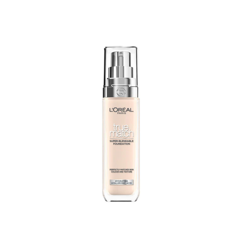 L'Oréal Paris Make up, liquid foundation with hyaluronic and aloe vera, true match make-up, 3.N neutral light medium