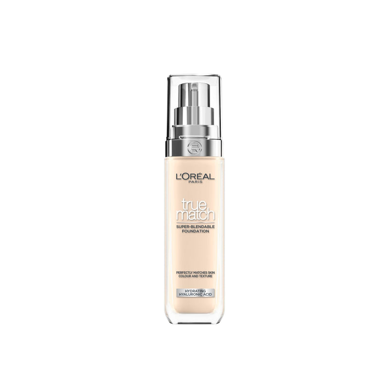 L'Oréal Paris Make up, liquid foundation with hyaluronic and aloe vera, true match make-up, 3.N neutral light medium