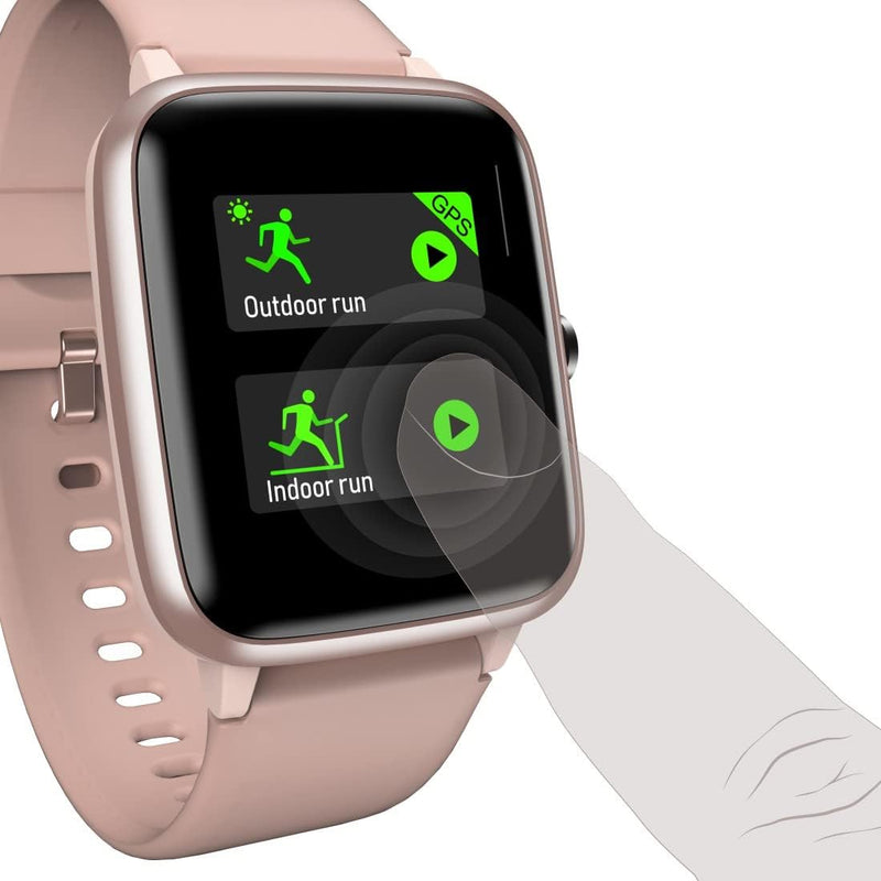 Hama Smartwatch 5910 GPS Waterproof (Fitness Tracker for Heart Rate / Calories, Sports Watch with Pedometer, Sleep Monitor, Music Control, Fitness Bracelet for Women, 6 Days Battery Life) Rose