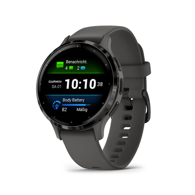Garmin Venu 3 GPS Fitness Smartwatch with Bluetooth Telephony and Voice Assistance, Ultra Sharp 1.4/1.2 Inch AMOLED Touch Display, Fitness Functions, Music, Pay and Wheelchair Mode