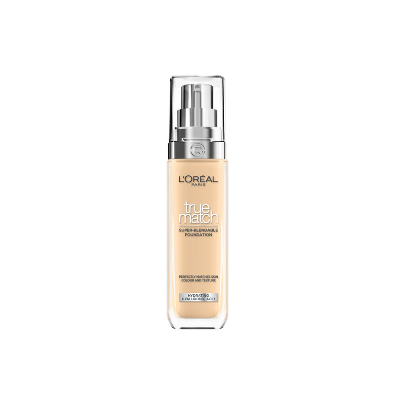 L'Oréal Paris Make up, liquid foundation with hyaluronic and aloe vera, true match make-up, 3.N neutral light medium
