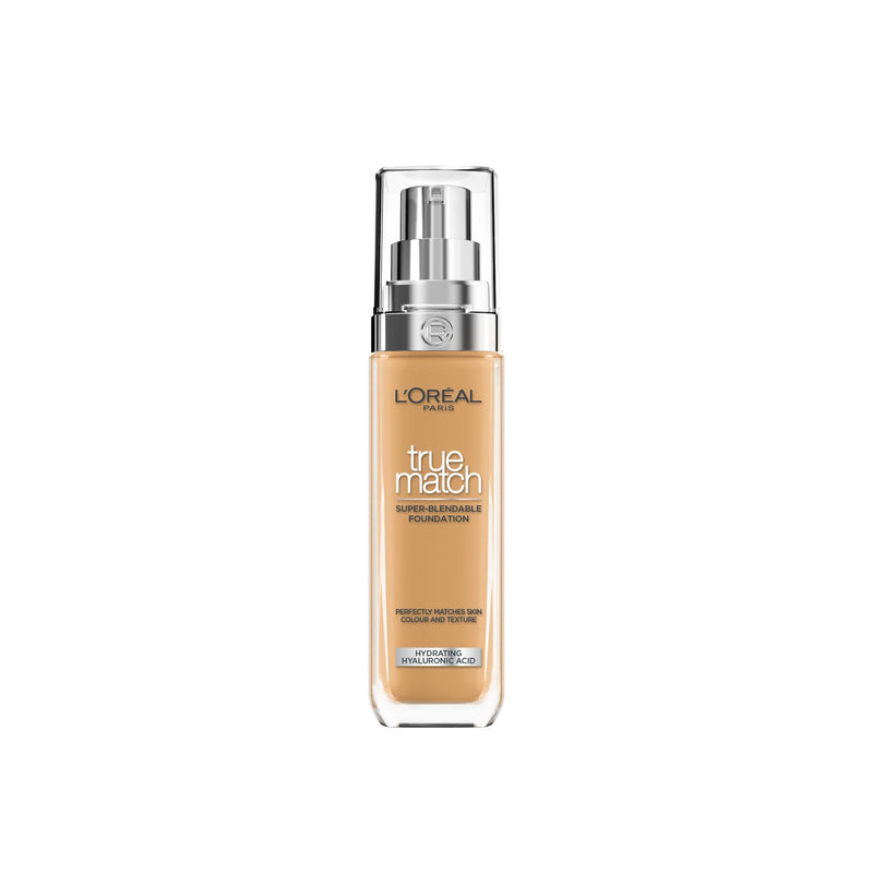 L'Oréal Paris Make up, liquid foundation with hyaluronic and aloe vera, true match make-up, 3.N neutral light medium