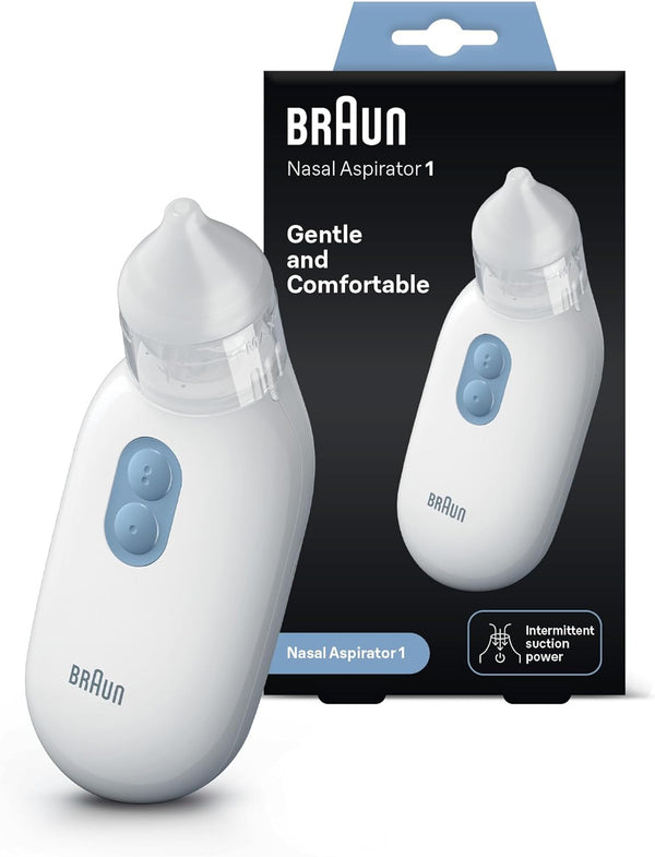 Braun Nasal Aspirator 1, BNA100EU Quickly and gently removes blocked noses Electric nasal aspirator for all ages 0+