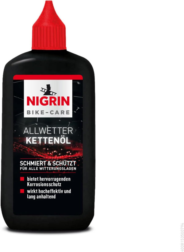 Nigrin 50079 Bicycle Chain Oil, 100 ml, Grey