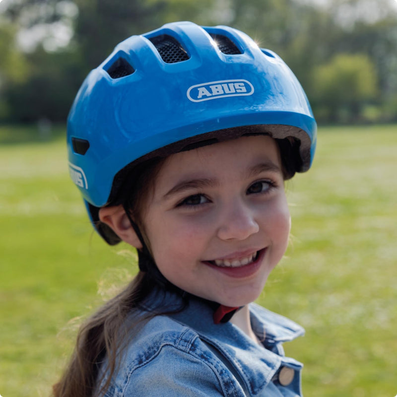 ABUS Smiley 3.0 Children’s Bicycle Helmet with Deep Fit, Child-Friendly Designs and Space for a Ponytail, Suitable for Girls and Boys