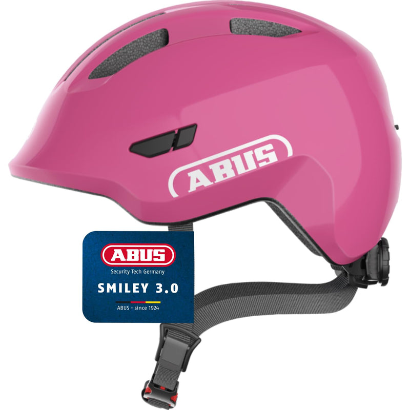 ABUS Smiley 3.0 Children’s Bicycle Helmet with Deep Fit, Child-Friendly Designs and Space for a Ponytail, Suitable for Girls and Boys