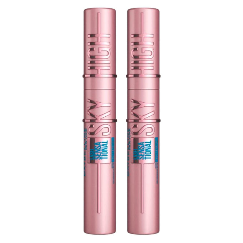 Maybelline New York Black Mascara for Extremely Long Eyelashes, Lash Sensational Sky High Mascara, Very Black, 7.2 ml