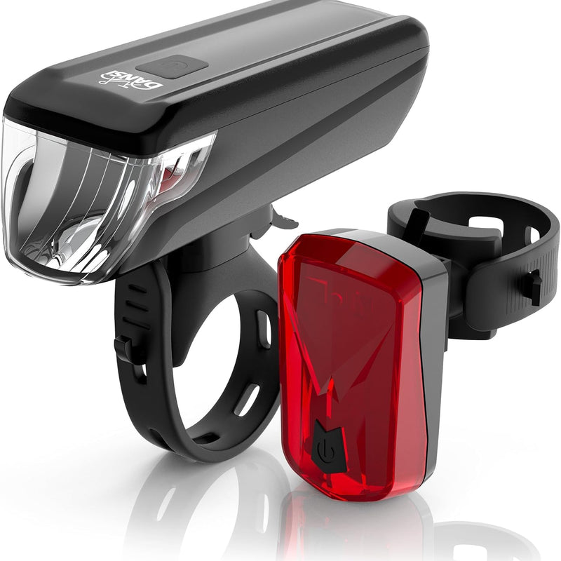 DANSI Bicycle Light Set StVZO I LED Bicycle Light I Wheel Light Bright Front