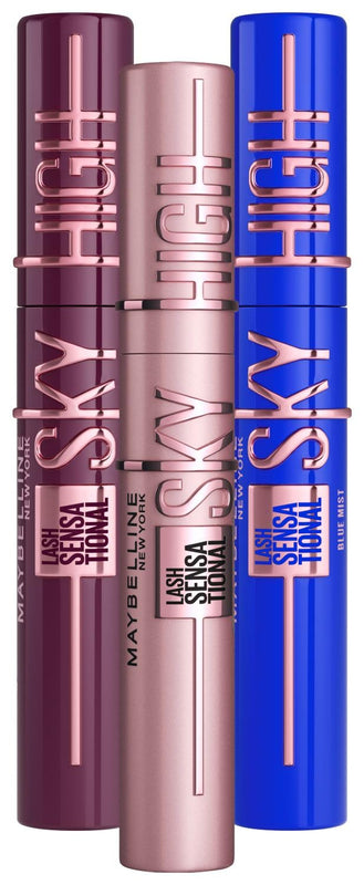 Maybelline New York Black Mascara for Extremely Long Eyelashes, Lash Sensational Sky High Mascara, Very Black, 7.2 ml