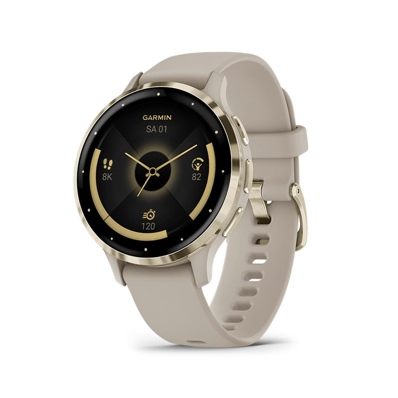 Garmin Venu 3 GPS Fitness Smartwatch with Bluetooth Telephony and Voice Assistance, Ultra Sharp 1.4/1.2 Inch AMOLED Touch Display, Fitness Functions, Music, Pay and Wheelchair Mode