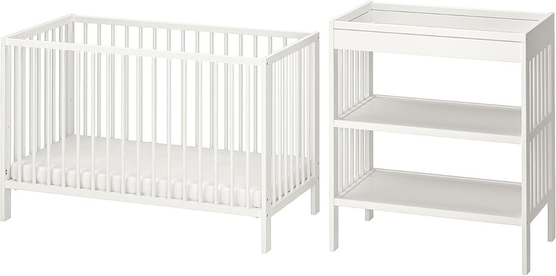 GULLIVER 2-Piece Baby Furniture Set, 60 x 120 cm, White