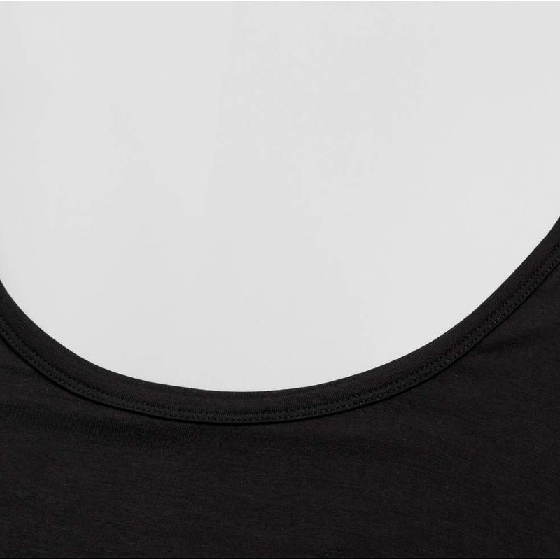 Mcilia Women's Ultra Thin Thermal Base Layer Modal Shirt with Deep Crew Neck