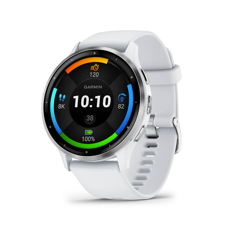 Garmin Venu 3 GPS Fitness Smartwatch with Bluetooth Telephony and Voice Assistance, Ultra Sharp 1.4/1.2 Inch AMOLED Touch Display, Fitness Functions, Music, Pay and Wheelchair Mode