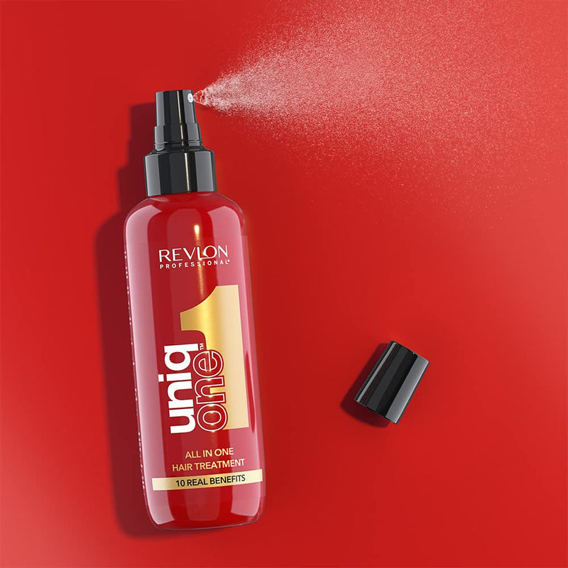 UniqOne Hair Treatment Classic, 150 ml, Spray Treatment for More Volume, Smoothness & Easier Combing, Hair Care without Rinsing, Spray Helps Prevent Split Ends
