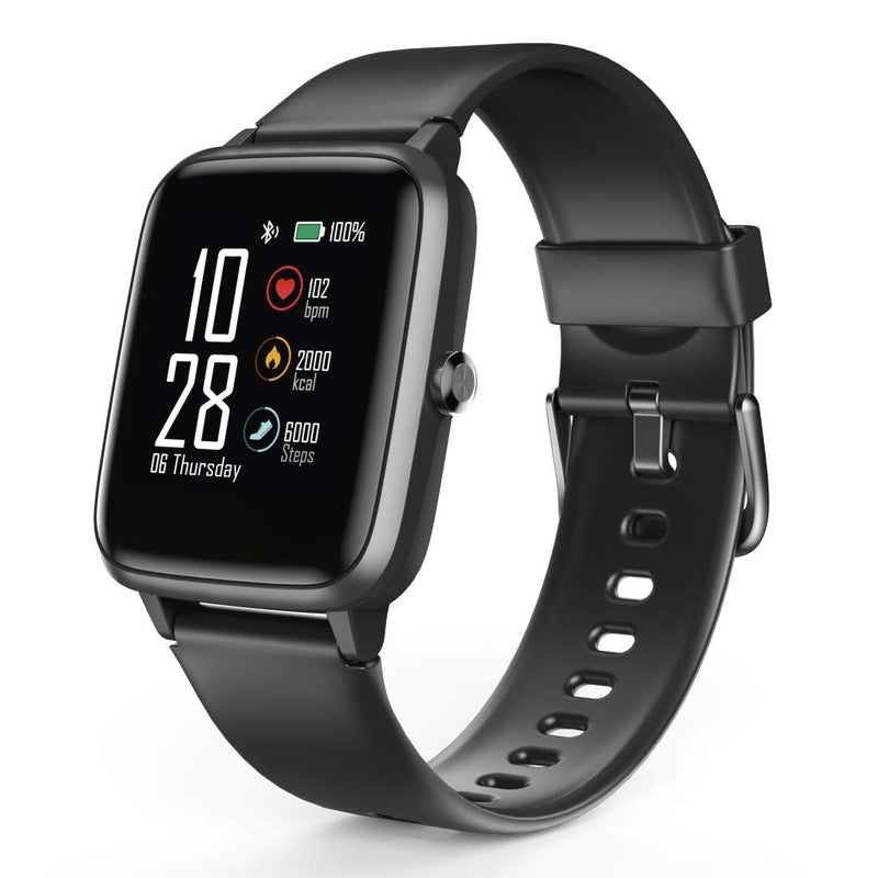 Hama Smartwatch 5910 GPS Waterproof (Fitness Tracker for Heart Rate / Calories, Sports Watch with Pedometer, Sleep Monitor, Music Control, Fitness Bracelet for Women, 6 Days Battery Life) Rose
