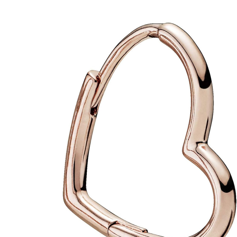 Pandora Asymmetric Heart Hoop Earrings