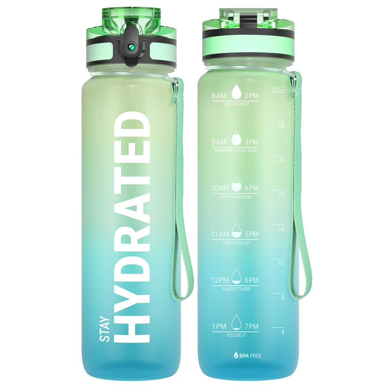 Sahara Sailor Water Bottle, Sports Water Bottle, (BPA-Free Tritan) 1L/500 ml/750 ml, Leak-Proof Sports Water Bottle, Sports Bottle for Bike, Camping, Yoga, Gym (1 Bottle)