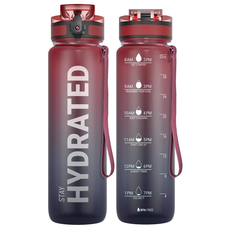 Sahara Sailor Water Bottle, Sports Water Bottle, (BPA-Free Tritan) 1L/500 ml/750 ml, Leak-Proof Sports Water Bottle, Sports Bottle for Bike, Camping, Yoga, Gym (1 Bottle)