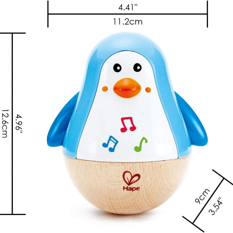 Hape E0331 Standing Up Penguin with Sound Blue from 6 Months