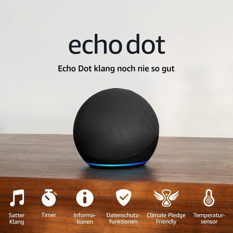 Echo Dot (Newest gen) smart speaker with Alexa | Charcoal