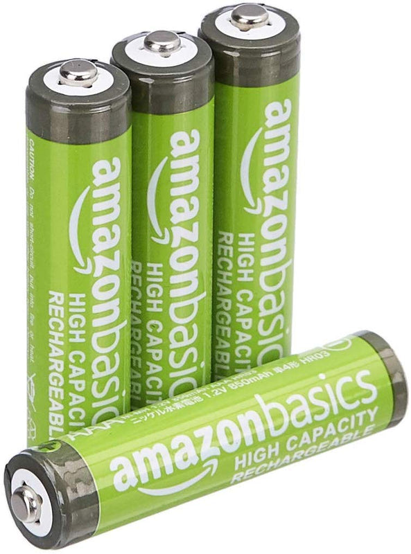 AmazonBasics AAA high capacity batteries, rechargeable, pre-charged, 8 pieces (appearance may vary)