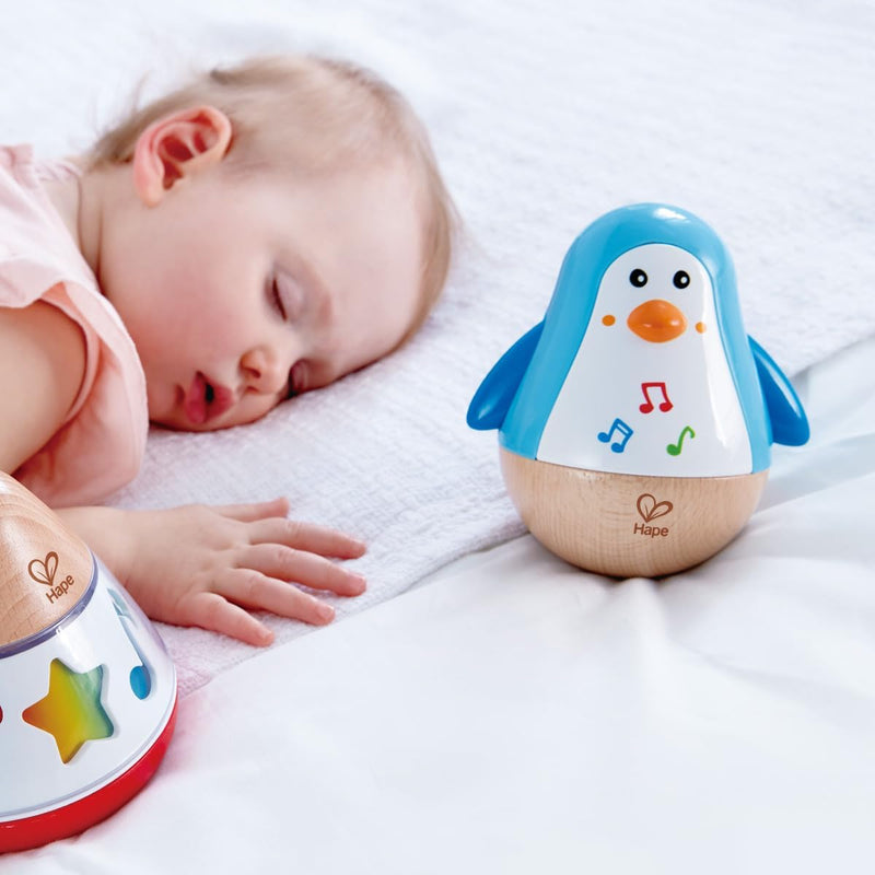 Hape E0331 Standing Up Penguin with Sound Blue from 6 Months
