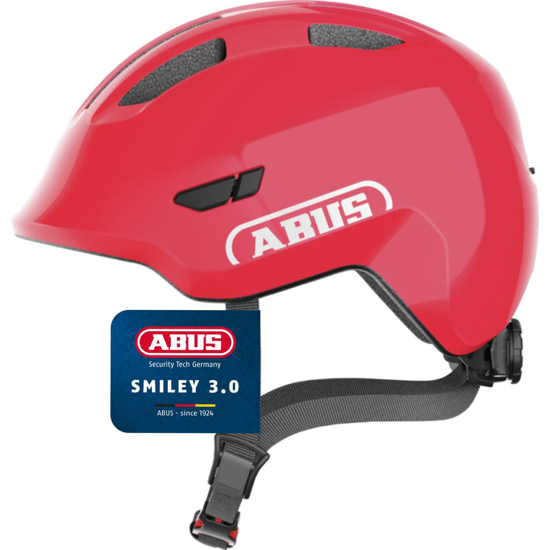 ABUS Smiley 3.0 Children’s Bicycle Helmet with Deep Fit, Child-Friendly Designs and Space for a Ponytail, Suitable for Girls and Boys