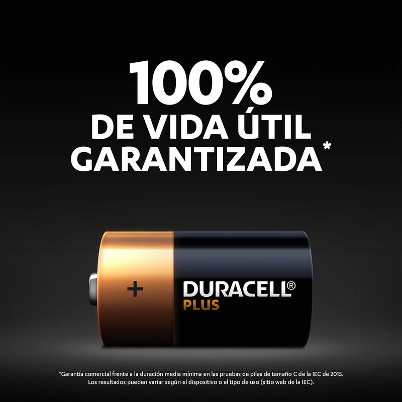 Duracell Plus 9 V Block Alkaline Batteries 6LR61 MN1604 Pack of 4