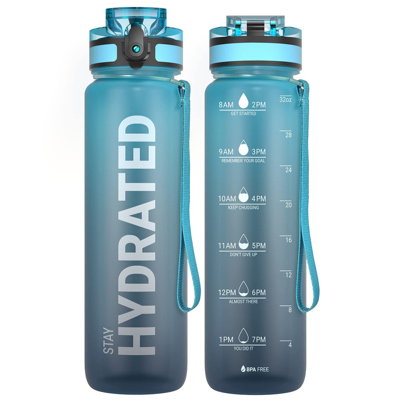 Sahara Sailor Water Bottle, Sports Water Bottle, (BPA-Free Tritan) 1L/500 ml/750 ml, Leak-Proof Sports Water Bottle, Sports Bottle for Bike, Camping, Yoga, Gym (1 Bottle)