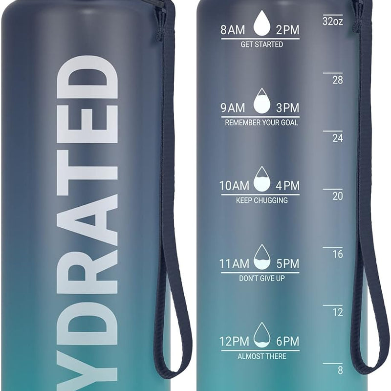 Sahara Sailor Water Bottle, Sports Water Bottle, (BPA-Free Tritan) 1L/500 ml/750 ml, Leak-Proof Sports Water Bottle, Sports Bottle for Bike, Camping, Yoga, Gym (1 Bottle)