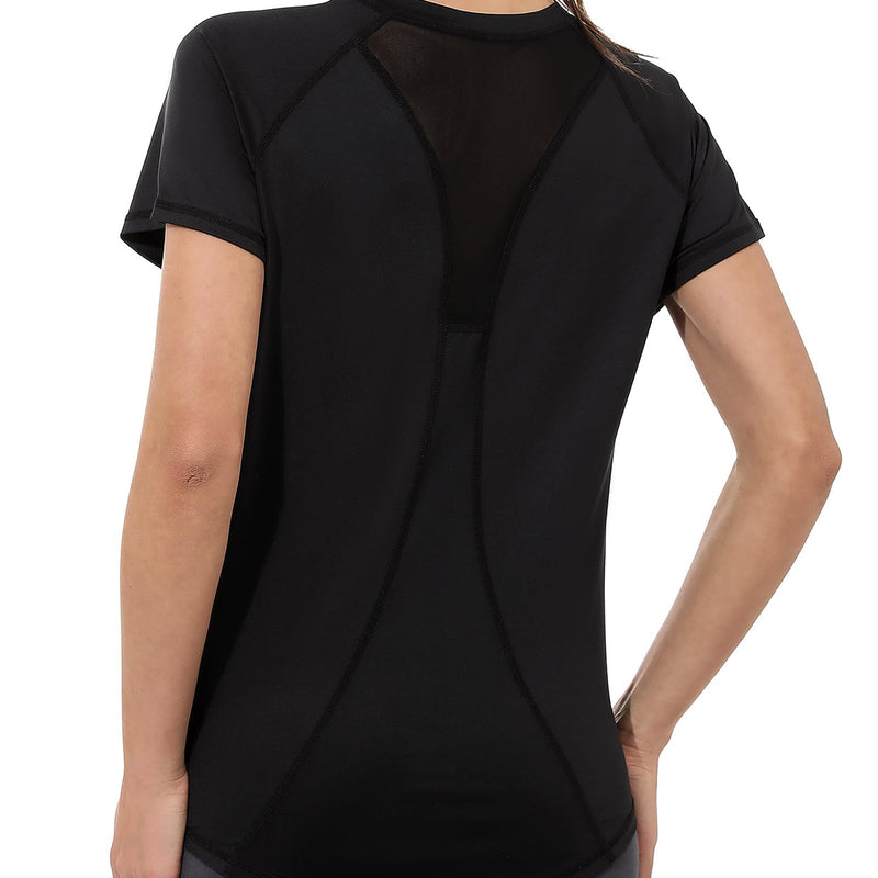 Gyabnw Sports T-Shirt Women's Sports Shirt Functional Shirt Short Sleeve Running Shirt Fitness Top Yoga