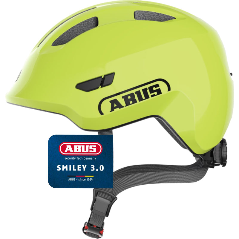 ABUS Smiley 3.0 Children’s Bicycle Helmet with Deep Fit, Child-Friendly Designs and Space for a Ponytail, Suitable for Girls and Boys