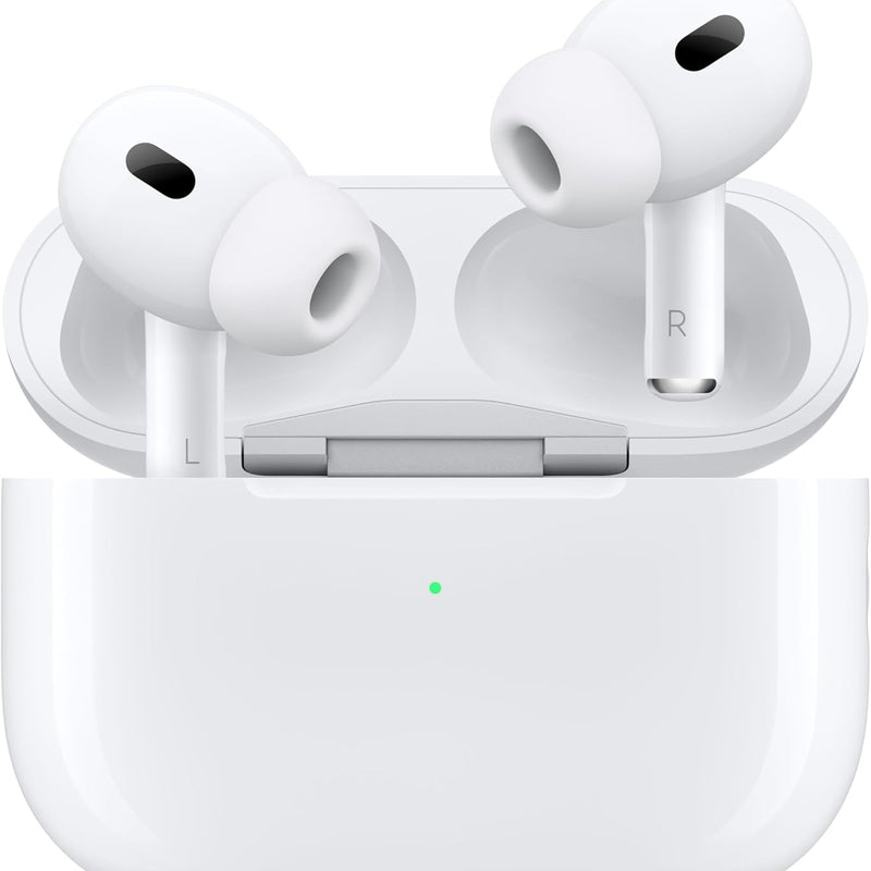 Apple AirPods Pro 2 Wireless In-Ear Headphones, Bluetooth Headphones, Active Noise Cancellation, Hearing Aid Function, Transparency Mode, Personalised 3D Audio, Hi-Fi Sound, H2 Chip, Charging via