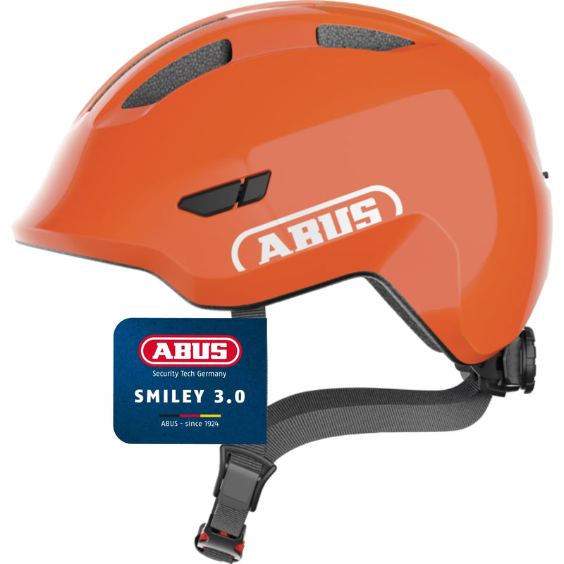 ABUS Smiley 3.0 Children’s Bicycle Helmet with Deep Fit, Child-Friendly Designs and Space for a Ponytail, Suitable for Girls and Boys