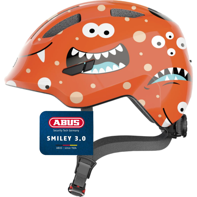 ABUS Smiley 3.0 Children’s Bicycle Helmet with Deep Fit, Child-Friendly Designs and Space for a Ponytail, Suitable for Girls and Boys