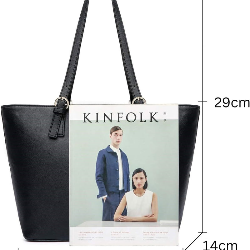 Vanessa & Melissa® Women's Shopper Classic Elegant Handbag Handbag Black