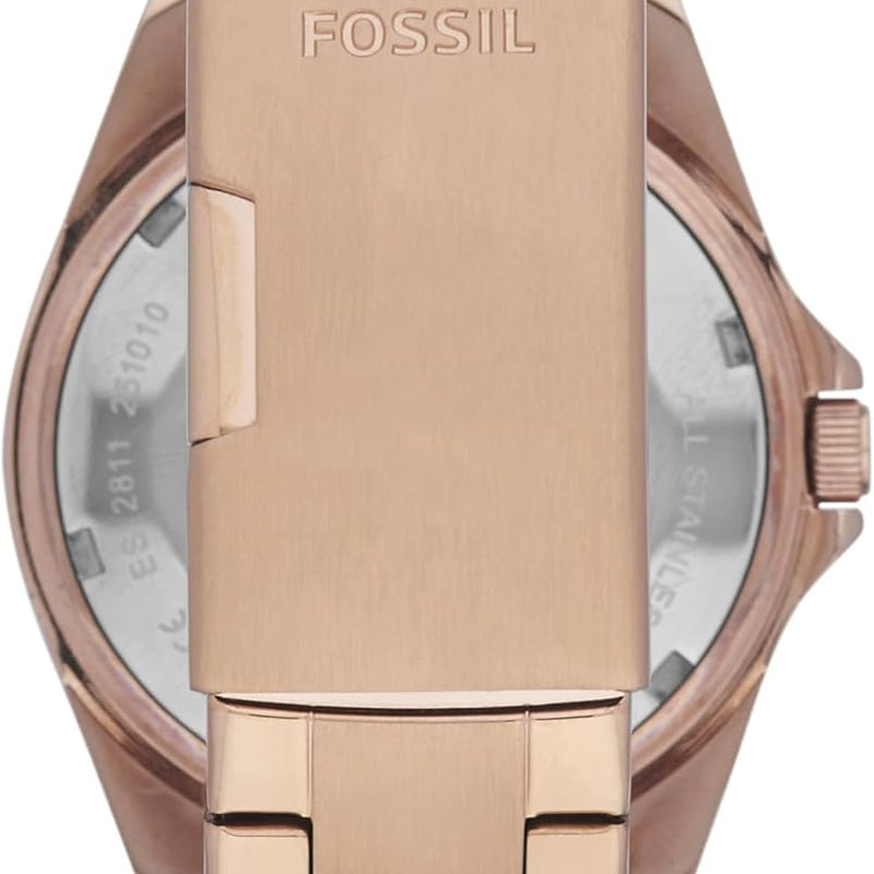 FOSSIL Riley Watch für Damen, Quarz-Chronographenwerk mit Edelstahl- oder Lederarmband