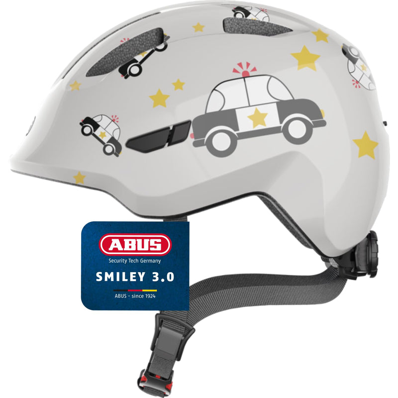 ABUS Smiley 3.0 Children’s Bicycle Helmet with Deep Fit, Child-Friendly Designs and Space for a Ponytail, Suitable for Girls and Boys