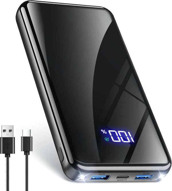 Power Bank, 20000 mAh Power Bank, Quick Charge Function, 22.5 W USB-C PD3.0 & QC4.0, Portable External Mobile Phone Batteries with LED Display, Compatible with iPhone 16 Pro Max 15 14 13 Samsung