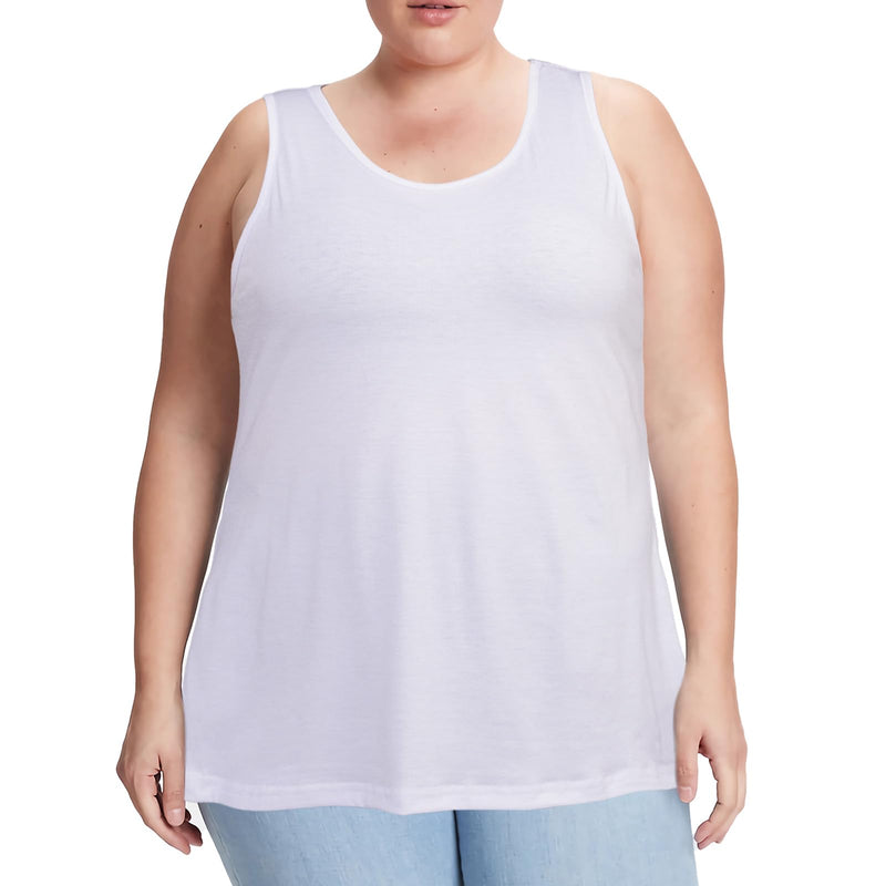 Moon Wood Tanktop Damen Lang Sommer Tops U-Ausschnitt Sport Longtops Ärmellos Oberteile Tank Top Große Größen