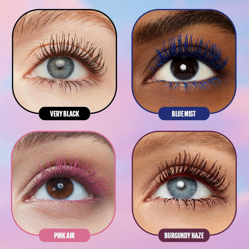 Maybelline New York Black Mascara for Extremely Long Eyelashes, Lash Sensational Sky High Mascara, Very Black, 7.2 ml